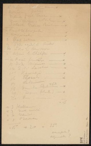 Drawing from the Philip Zilcken archive