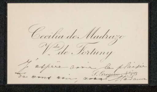 Calling card for Philip Zilcken