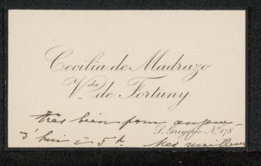 Calling card for Philip Zilcken