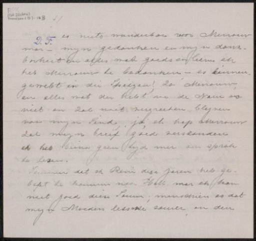 Letter to Henriette Wilhelmina van Baak