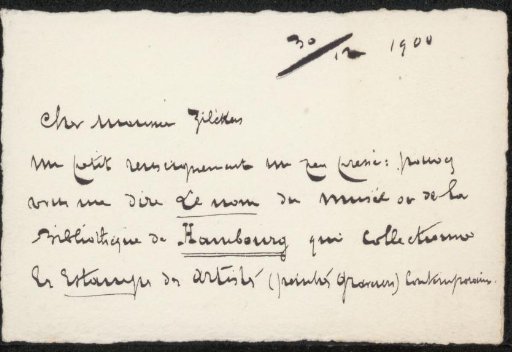 Letter to Philip Zilcken