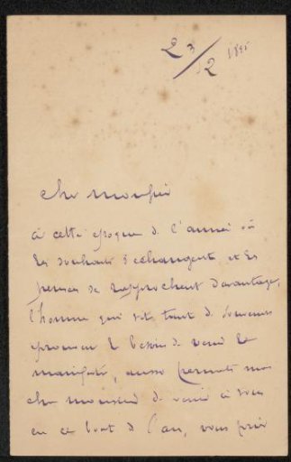 Letter to Philip Zilcken