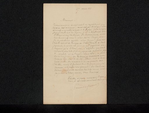 Letter to Philip Zilcken