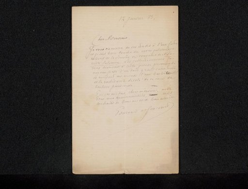 Letter to Philip Zilcken