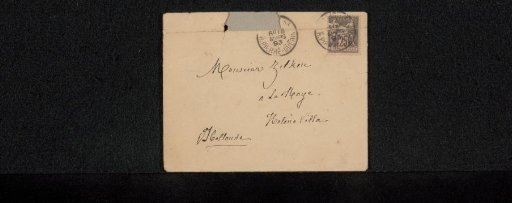 Envelope addressed to Philip Zilcken