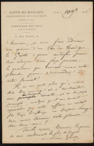 Letter to Philip Zilcken