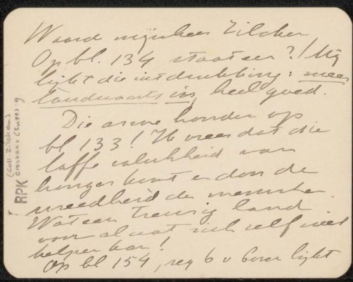 Letter to Philip Zilcken