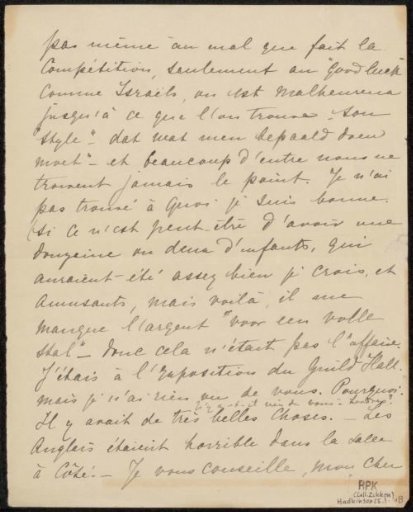 Letter to Philip Zilcken