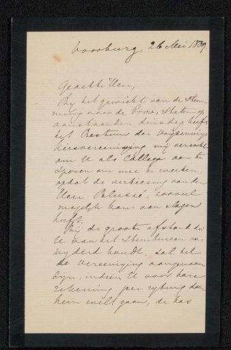 Letter to Philip Zilcken