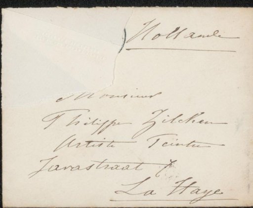 Envelope to Philip Zilcken