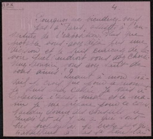 Letter to Philip Zilcken