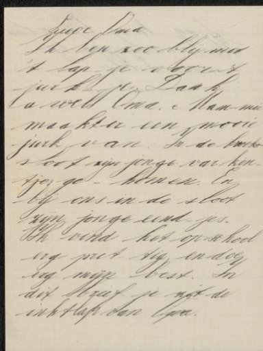 Letter to Henriette Wilhelmina van Baak
