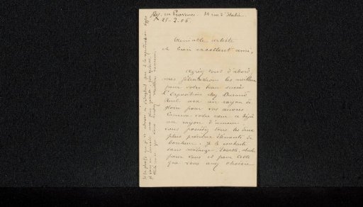 Letter to Philip Zilcken