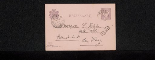 Postcard to Philip Zilcken