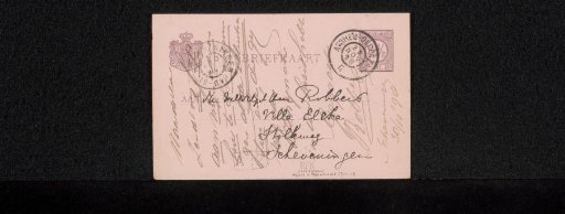 Postcard to Herman Robbers
