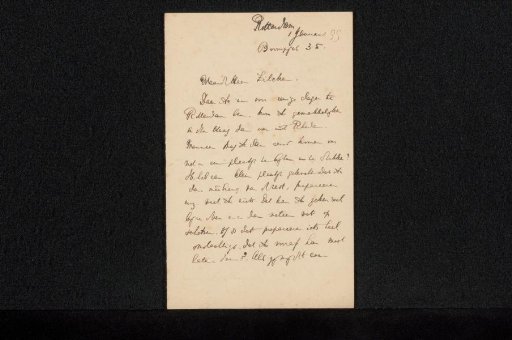 Letter to Philip Zilcken