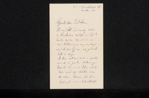 Letter to Philip Zilcken