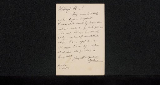 Postcard to Philip Zilcken