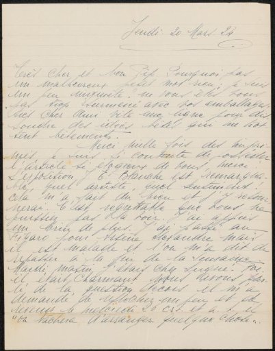 Letter to Philip Zilcken