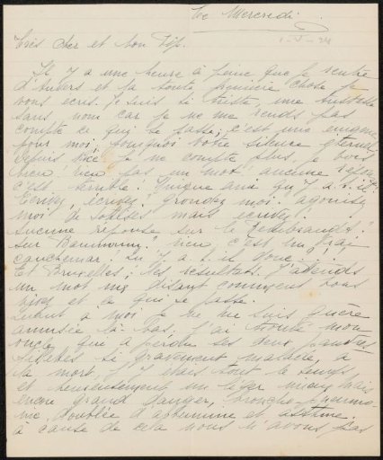 Letter to Philip Zilcken