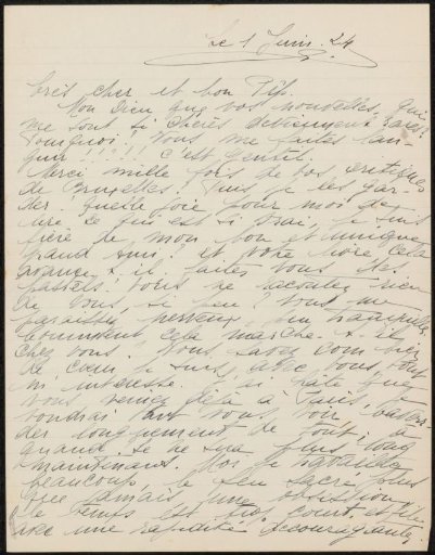 Letter to Philip Zilcken