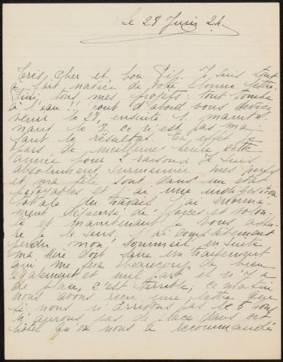 Letter to Philip Zilcken