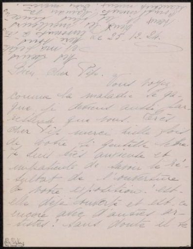 Letter to Philip Zilcken