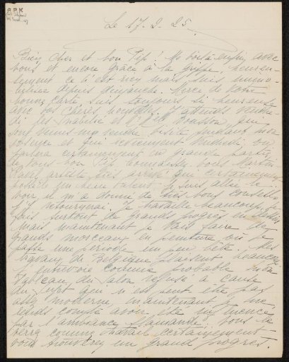 Letter to Philip Zilcken