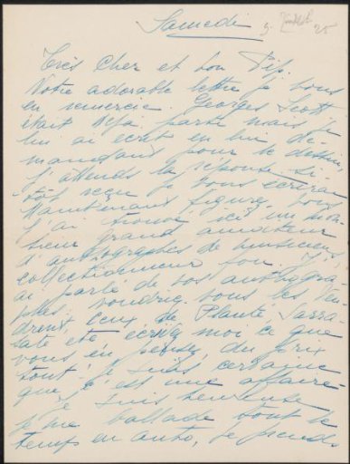 Letter to Philip Zilcken