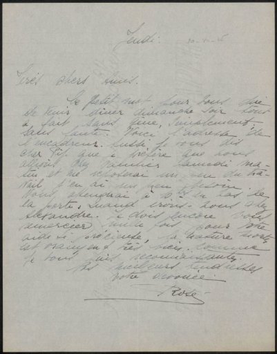 Letter to Philip Zilcken