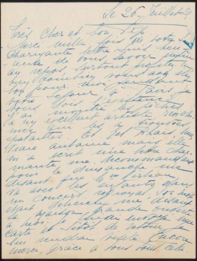 Letter to Philip Zilcken