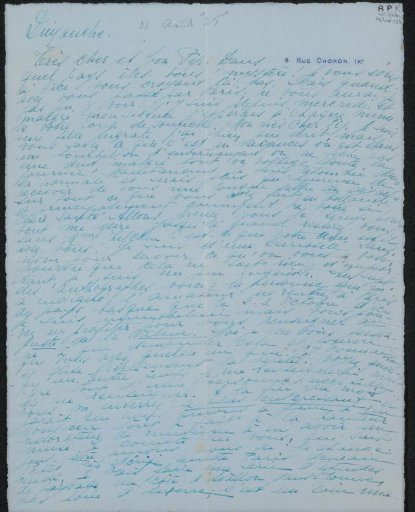 Letter to Philip Zilcken