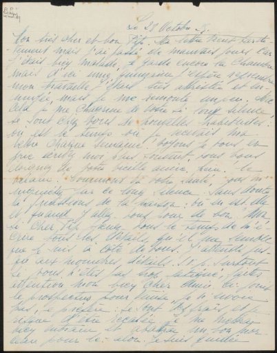 Letter to Philip Zilcken