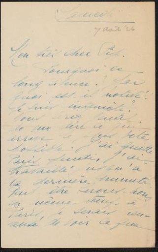 Letter to Philip Zilcken