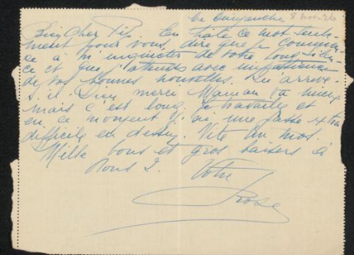 Letter to Philip Zilcken