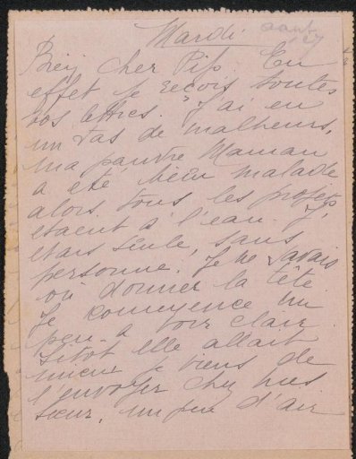 Letter to Philip Zilcken