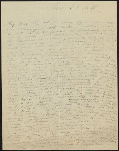 Letter to Philip Zilcken