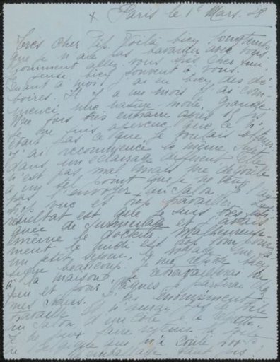 Letter to Philip Zilcken