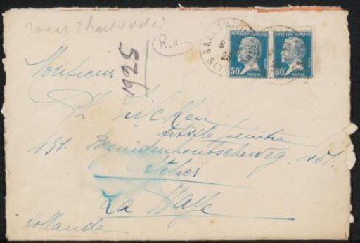 Envelope to Philip Zilcken
