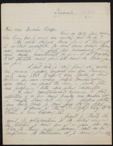 Letter to Philip Zilcken