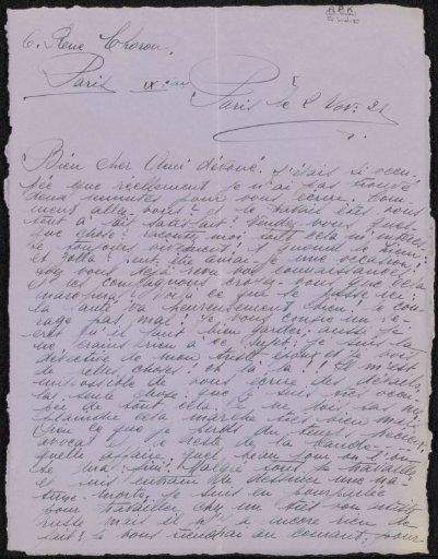 Letter to Philip Zilcken