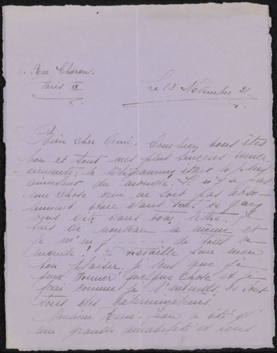 Letter to Philip Zilcken