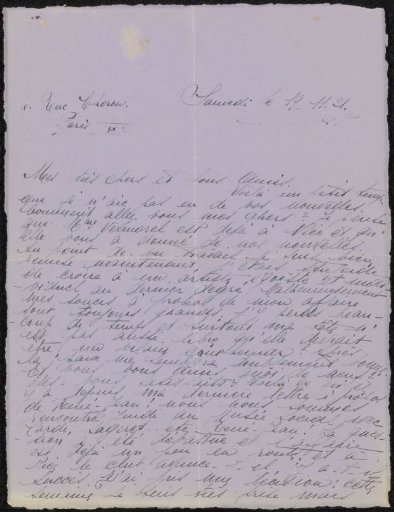 Letter to Philip Zilcken