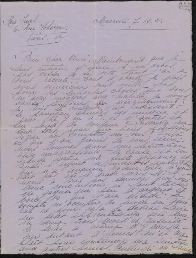Letter to Philip Zilcken