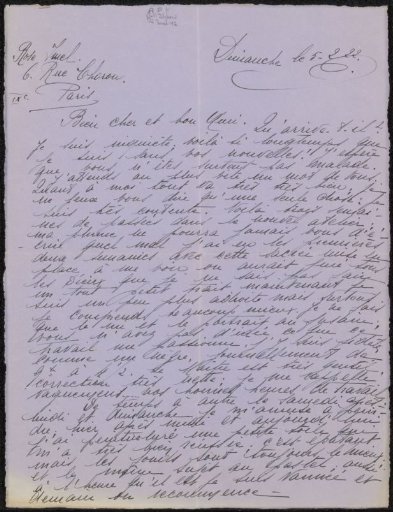 Letter to Philip Zilcken