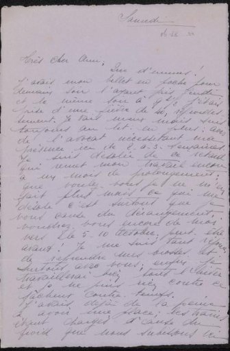 Letter to Philip Zilcken