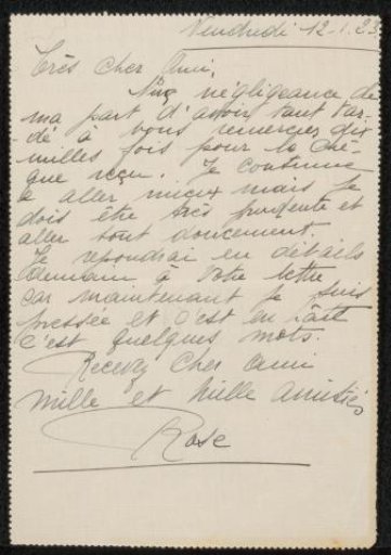 Letter to Philip Zilcken