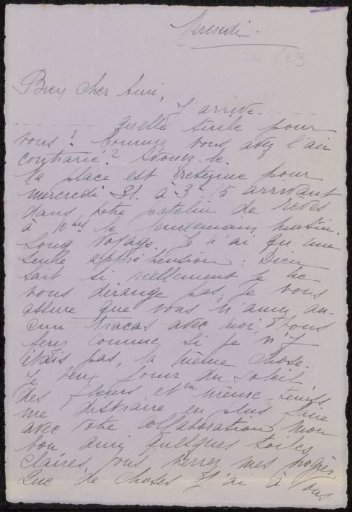 Letter to Philip Zilcken