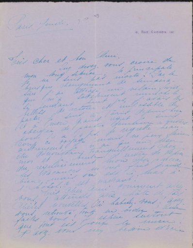 Letter to Philip Zilcken