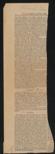 Newspaper clipping from the Philip Zilcken archive